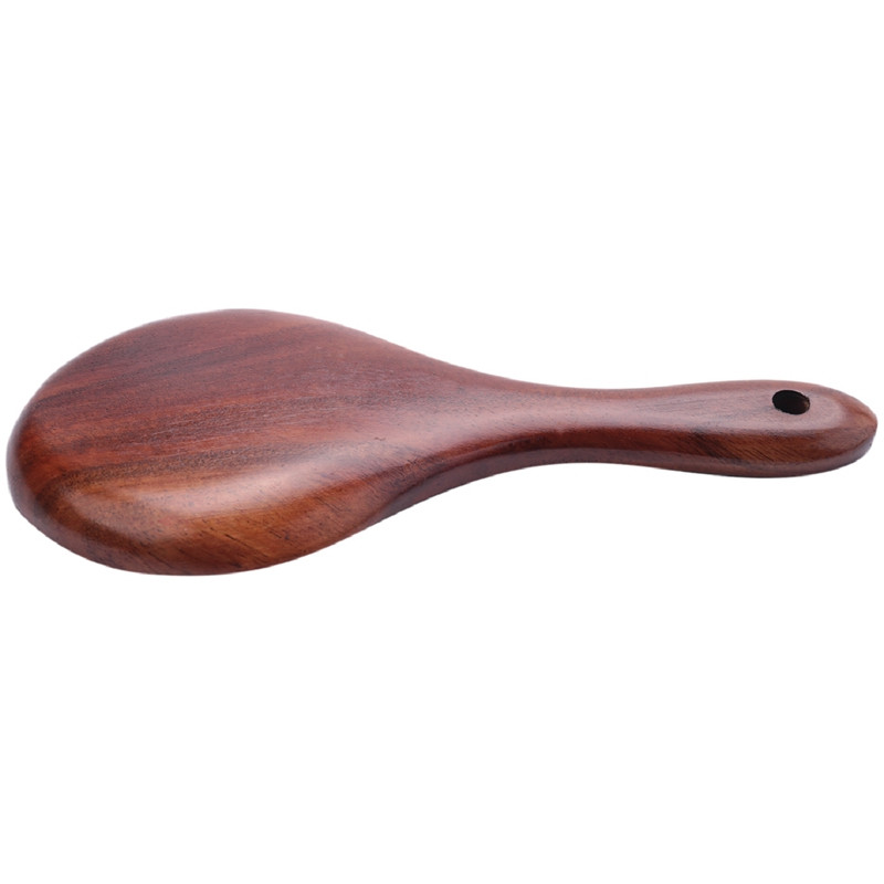 2X lingură din lemn de tec Lingură de orez din lemn masiv natural Paletă de orez din lemn Lingură mare de servire pentru cartofi Ustensile de bucătărie din lemn