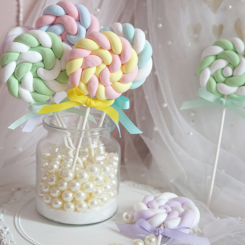 1 buc simulare acadele din bumbac vitrine de prăjituri amenajate fundal pentru fotografie bomboane false acadea simulată