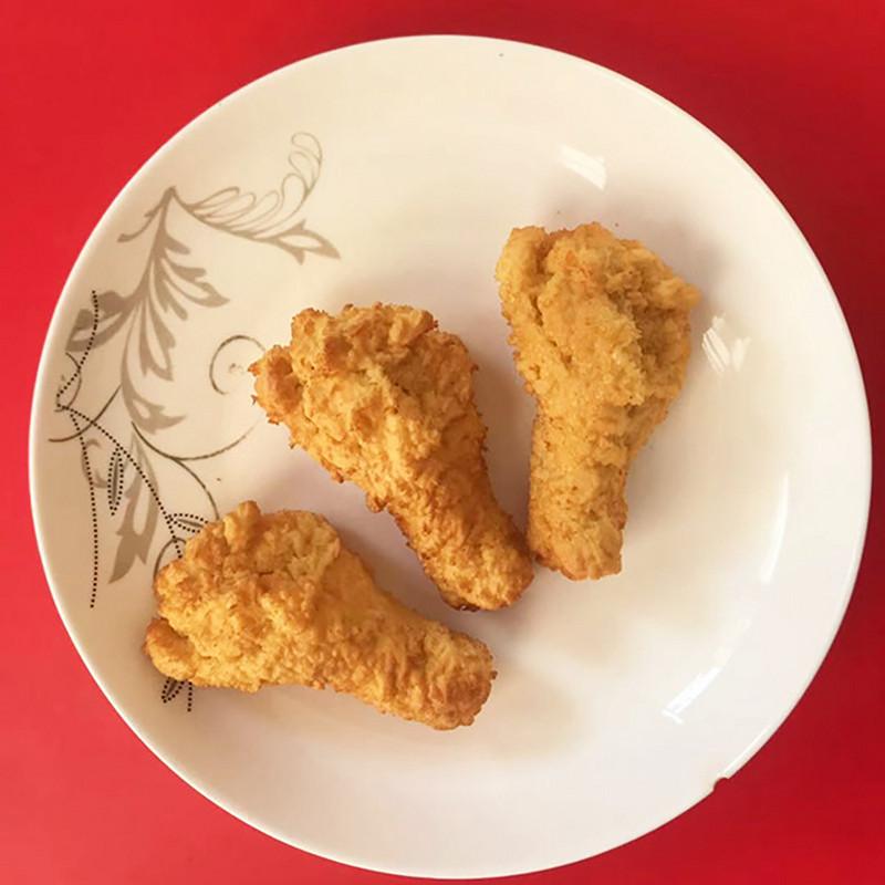 Alimente artificiale Simulare de tobe de aripi de pui realiste Modele de mâncare falsă pentru fotografie pentru copii Jucării de bucătărie Decorare