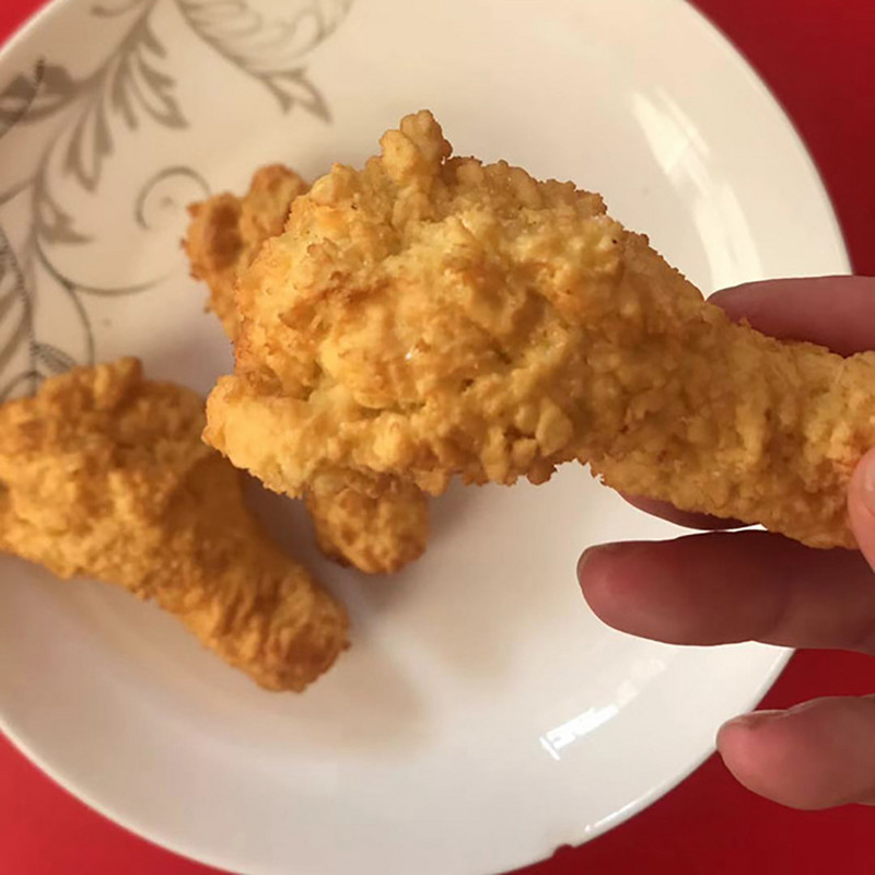 Alimente artificiale Simulare de tobe de aripi de pui realiste Modele de mâncare falsă pentru fotografie pentru copii Jucării de bucătărie Decorare