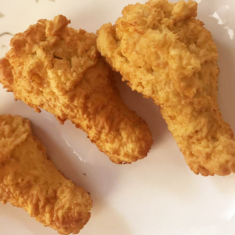 Alimente artificiale Simulare de tobe de aripi de pui realiste Modele de mâncare falsă pentru fotografie pentru copii Jucării de bucătărie Decorare