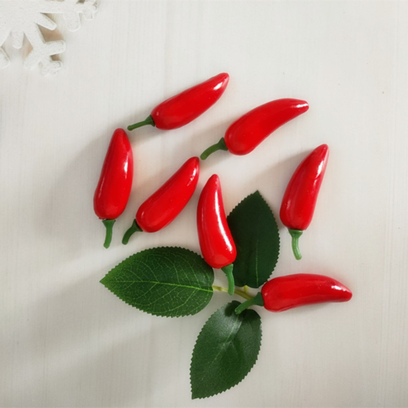 10 vnt. / part. 4 cm Mini netikrų pipirų modeliavimas Vaisiai ir daržovės Fotografijos reikmenys Ankstyvojo ugdymo reikmenys Maisto rekvizitai PE