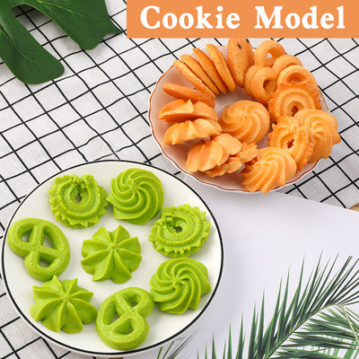 Artificial Cookie Faux Cookie Model Home Simulation Biscuit Food Dessert Baking Kitchen Decoration Table Window Props