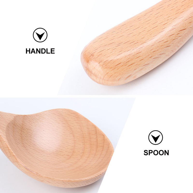 1 bucată linguri de supă din lemn Linguri de masă Linguri de amestecare Oală de servit din lemn Orez Servitor lingură Lingură