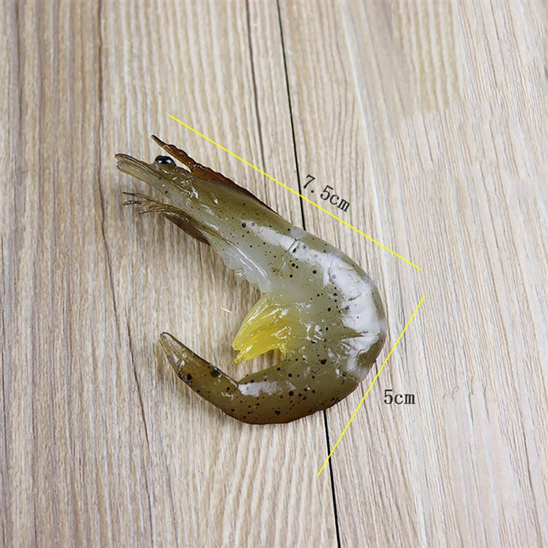 6PCS Simulation Shrimp Fake Food Model High Imitation Shrimp Shooting Prop Photo Props Προσομοίωση γαρίδων PVC Μοντέλο καβούρι αστακού