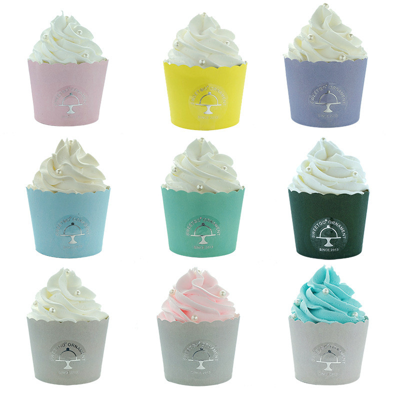 Cupă de simulare drăguță Înghețată Tort artificial rafinat Decorare nuntă romantică Acces foto Vitrina magazin