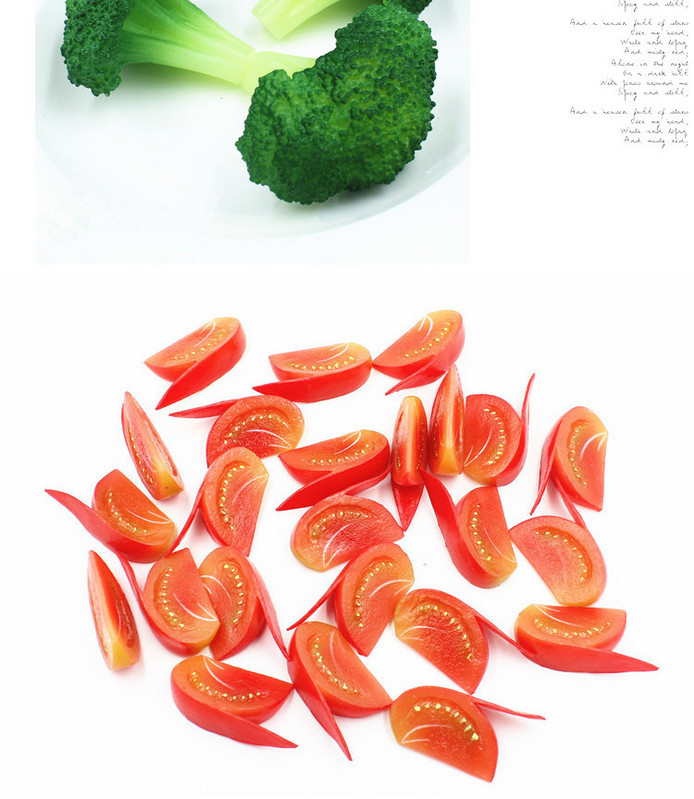 Simulare de mâncare legume fructe și legume roșii broccoli porumb model de feluri de mâncare afișare obiecte fotografice jucării
