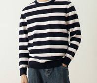 Bluza cu maneca lunga in dungi pentru barbati