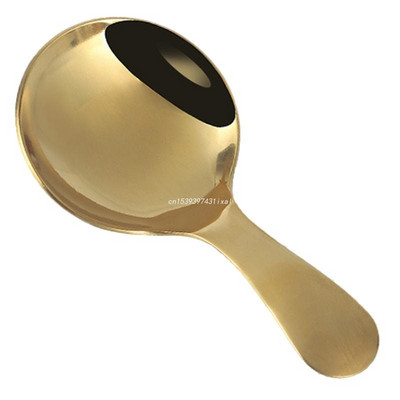 H55A Κουτάλι παγωτού με κοντή λαβή Χαριτωμένο από ανοξείδωτο ατσάλι Ζάχαρη αλάτι κουτάλι καφέ Κουτάλι επιδόρπιο Κουζίνα καρυκεύματα Κουτάλι μπαχαρικών