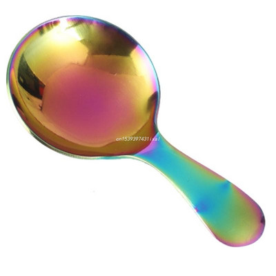 H55A Κουτάλι παγωτού με κοντή λαβή Χαριτωμένο από ανοξείδωτο ατσάλι Ζάχαρη αλάτι κουτάλι καφέ Κουτάλι επιδόρπιο Κουζίνα καρυκεύματα Κουτάλι μπαχαρικών