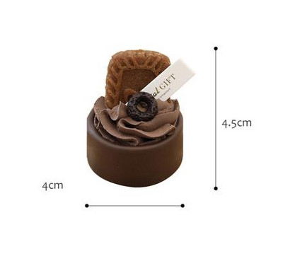 Simulatsioon Šokolaaditaoline pähkliküpsis Väike kook Magustoit Kunstlik toit Fotorekvisiit Pulmalaud Koogipood Võltskoogi kaunistus