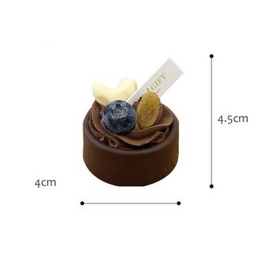 Simulatsioon Šokolaaditaoline pähkliküpsis Väike kook Magustoit Kunstlik toit Fotorekvisiit Pulmalaud Koogipood Võltskoogi kaunistus