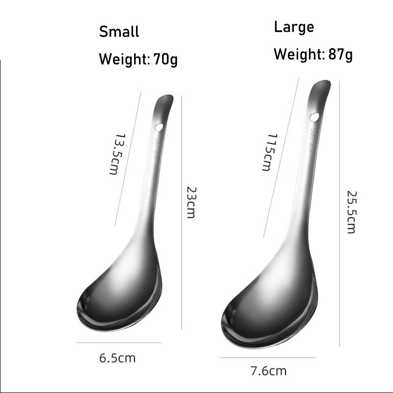 Lingură mare de orez din oțel inoxidabil 304 Lingură multifuncțională de bucătărie cu mâner lung pentru servire ustensile de gătit Instrument de bucătărie