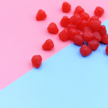 Small Simulation Strawberry Mini PVC Strawberry DIY Food Play Cream Clay Fruit Accessories