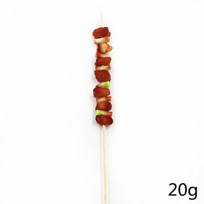 Umjetna hrana PVC simulacija BBQ Kebab Model goveđeg ražnja s kuglicama