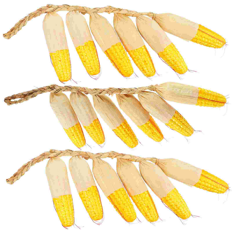 Kukorica hamis modell medál lógó mesterséges dekoráció szimuláció parasztház dísz gubacs bimbó dekoratív növényi húr farm