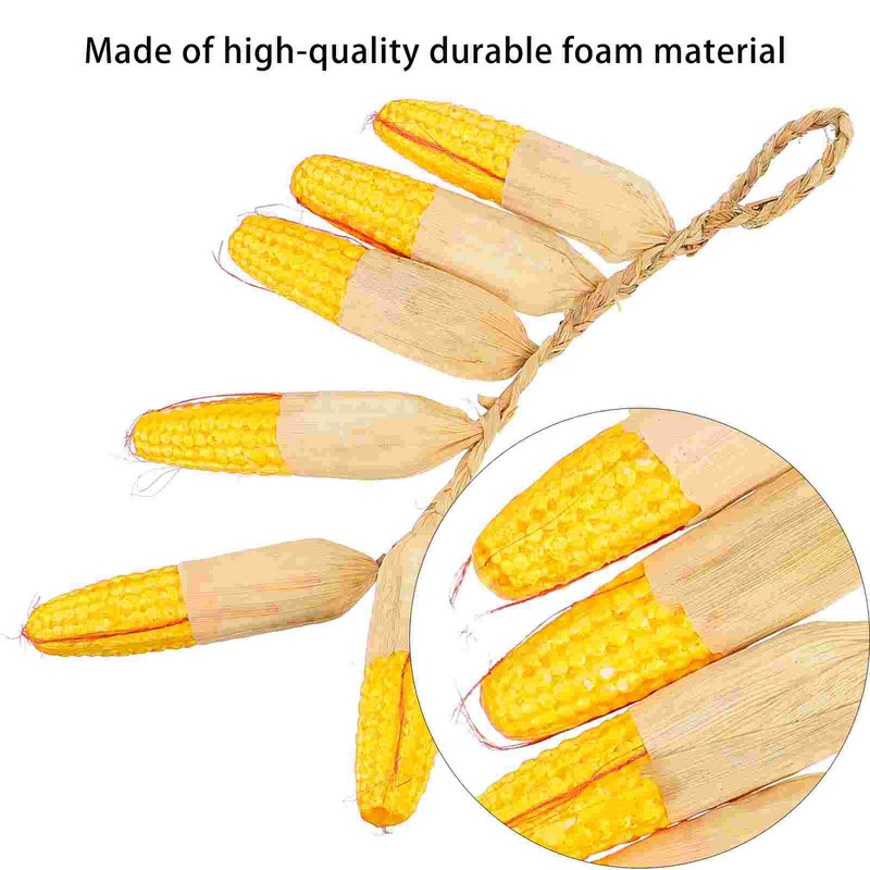 Kukorica hamis modell medál lógó mesterséges dekoráció szimuláció parasztház dísz gubacs bimbó dekoratív növényi húr farm