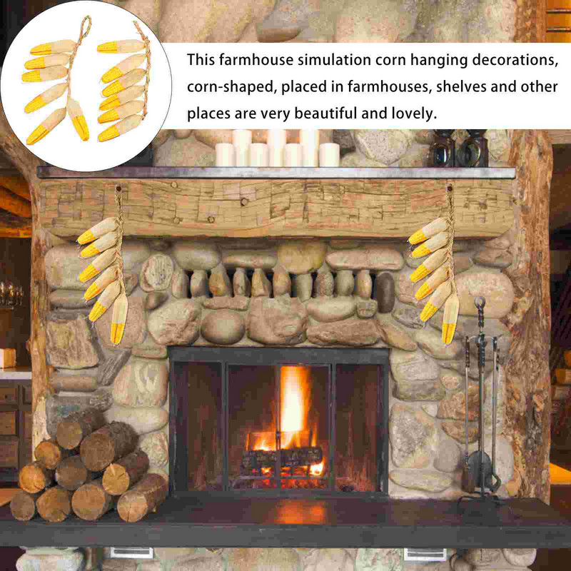 Kukorica hamis modell medál lógó mesterséges dekoráció szimuláció parasztház dísz gubacs bimbó dekoratív növényi húr farm