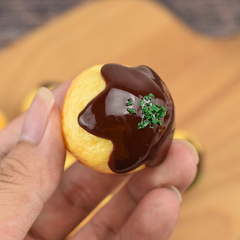 Μπάλες χταποδιού τεχνητού ιαπωνικού στιλ Ψεύτικα τρόφιμα Μοντέλο κεφτέ από PVC Δείγμα κουζίνας Δείγμα φωτογραφίας Προβολή παραθύρου εστιατορίου
