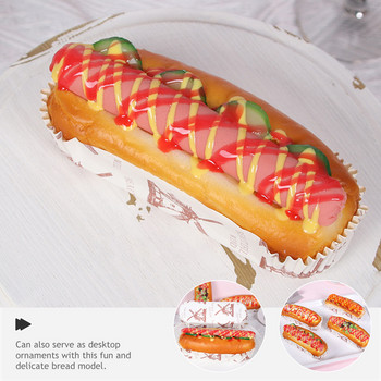 Модел на хляб Изкуствена кухня Игра Propsrollstoy Куче Hot Set Role Playset Fake Childsphoto Dessert Cupcake Симулиран Pret.
