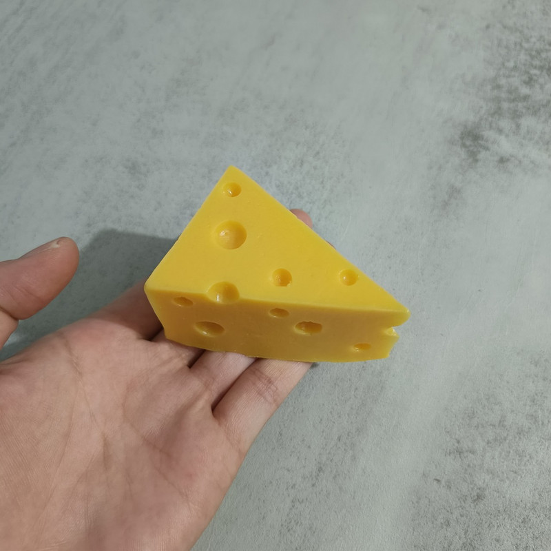 2 bucăți rășină triunghi cheese cake artificială mâncare pandantiv masa decor