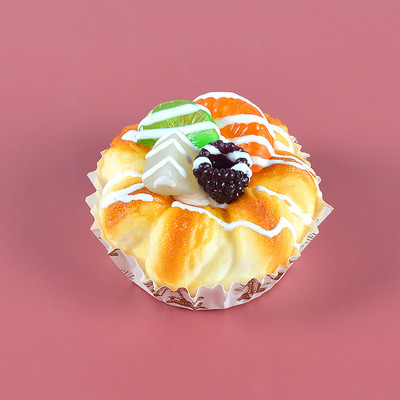 1 tk simulatsioon puuviljakoogi mudel võltsitud toit PU leib kunstlik muraka viinamarjakook küpsetamine fotograafia rekvisiidid kodukaunistusega laste mänguasi