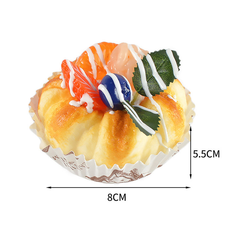 1 tk simulatsioon puuviljakoogi mudel võltsitud toit PU leib kunstlik muraka viinamarjakook küpsetamine fotograafia rekvisiidid kodukaunistusega laste mänguasi