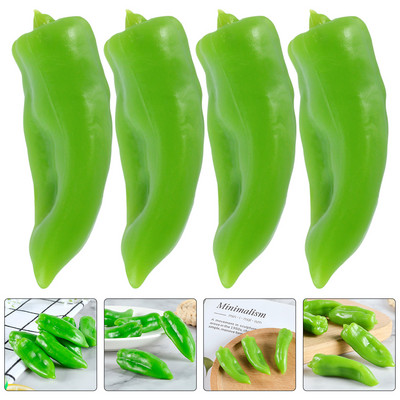 Τεχνητές πιπεριές Λαχανικά Chilipepper Μίνι Προσομοίωση Μοντέλου Faux Fake Μινιατούρα Ρεαλιστική Οθόνη Αληθινή Διακόσμηση