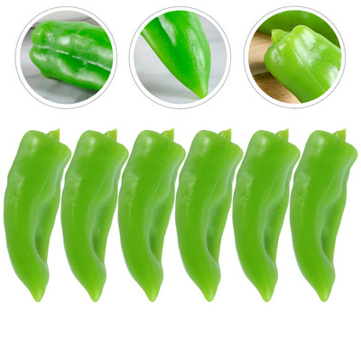 Τεχνητές πιπεριές Λαχανικά Chilipepper Μίνι Προσομοίωση Μοντέλου Faux Fake Μινιατούρα Ρεαλιστική Οθόνη Αληθινή Διακόσμηση