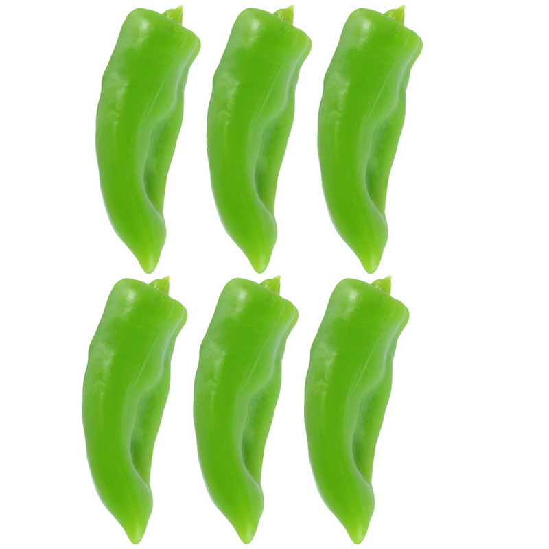 Τεχνητές πιπεριές Λαχανικά Chilipepper Μίνι Προσομοίωση Μοντέλου Faux Fake Μινιατούρα Ρεαλιστική Οθόνη Αληθινή Διακόσμηση