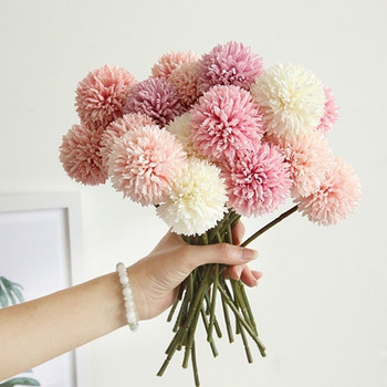 3/6/10Pcs Silk Dandelion Flower Ball Fake Flowers DIY Στολισμός γάμου σπιτιού Τεχνητό λουλούδι Μπουκέτο Δώρα για την Ημέρα του Αγίου Βαλεντίνου