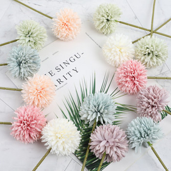 3/6/10Pcs Silk Dandelion Flower Ball Fake Flowers DIY Στολισμός γάμου σπιτιού Τεχνητό λουλούδι Μπουκέτο Δώρα για την Ημέρα του Αγίου Βαλεντίνου