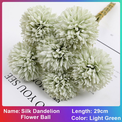 3/6/10 tk siidist võilillest lillepall võltslilled isetegemise kodu pulmakaunistus Kunstlillede kimp Sõbrapäeva kingitused