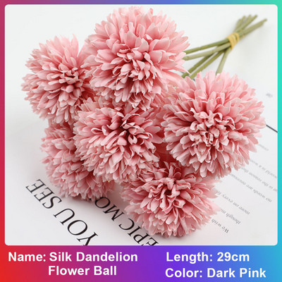 3/6/10 tk siidist võilillest lillepall võltslilled isetegemise kodu pulmakaunistus Kunstlillede kimp Sõbrapäeva kingitused