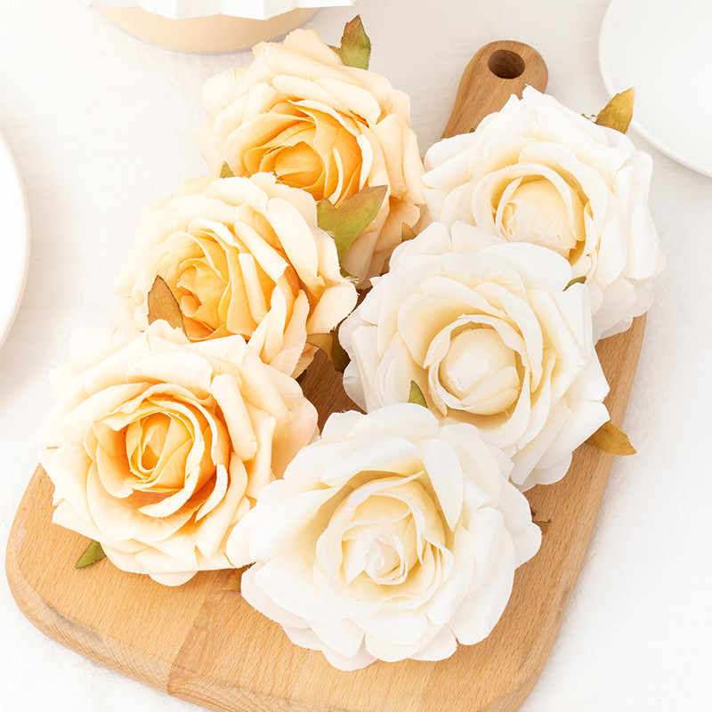 5 tk roosipead kunstsiidist lilled pulmadeks kodupeoks sünnipäevaks jõulukoogi kaunistamiseks meisterdamise pärg valge võltslill