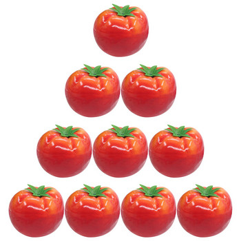 10Pcs Simulation Fruit Set Artificial Tomatoes Shooting Prop Imitation Fruit Model Εκπαιδευτικό παιχνίδι για ντεκόρ για παιδιά