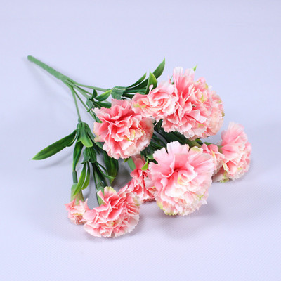 1 kimp nelk, välitingimustes UV-kindel, tuhmumata kunstlill, nelgi siidist igavesti lilled kodupeo pulmade kaunistamiseks