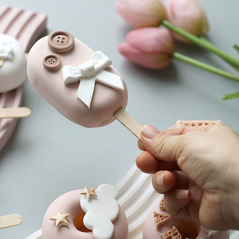 Προσομοίωση ντόνατ Μοντέλο Cake Shop Παράθυρο Ψεύτικη διακόσμηση παγωτού Ροζ σειρά τεχνητό επιδόρπιο στολίδι Χαριτωμένο κέικ Photo Props