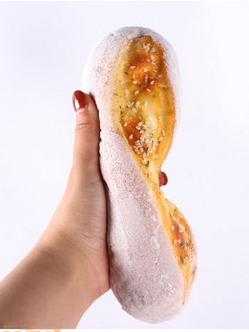 Симулация на хляб Изкуствена храна Хотел Ресторант Дисплей Пшеничен френски фалшив хляб Модел на торта PU Бавен отскок Играчка за декомпресия