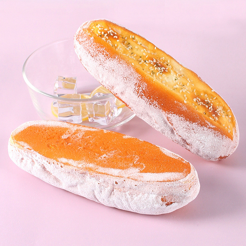 Simulatsioon leib Kunstlik toit Hotelli restoran Näidik nisu Prantsuse võltsleiva koogi mudel PU aeglase tagasilöögiga dekompressioonimänguasi