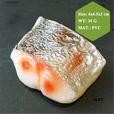 simulare falsă model alimentar sala de mese hol hotel restaurant magazin magazin decorare bloc de pește artificial porțiune felie recuzită