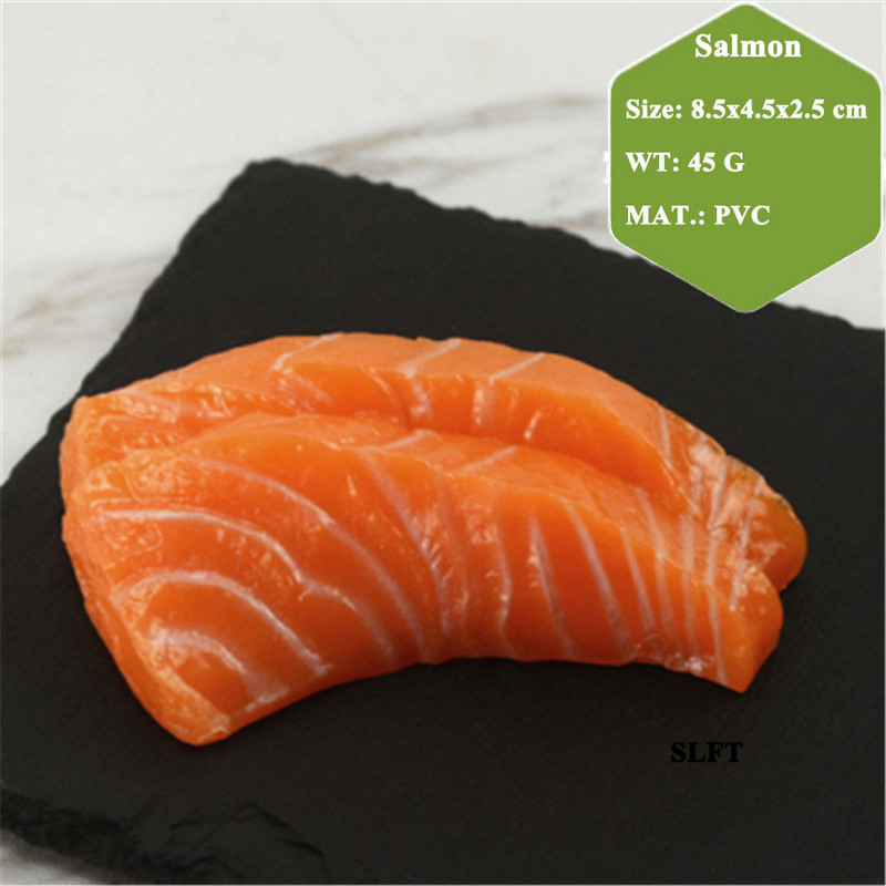 simulare falsă model alimentar sala de mese hol hotel restaurant magazin magazin decorare bloc de pește artificial porțiune felie recuzită