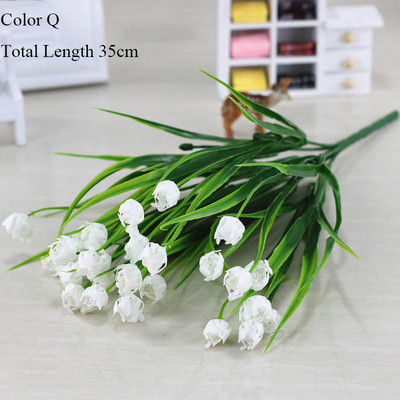 Νέο όμορφο 25 κεφάλια/μπουκέτο μίνι τεχνητή κάλλα με φύλλο πλαστικό ψεύτικο κρίνο Υδρόβια φυτά λουλούδι διακόσμηση δωματίου σπιτιού