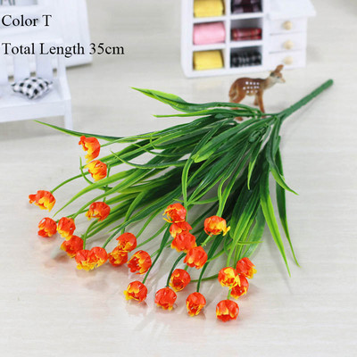 Νέο όμορφο 25 κεφάλια/μπουκέτο μίνι τεχνητή κάλλα με φύλλο πλαστικό ψεύτικο κρίνο Υδρόβια φυτά λουλούδι διακόσμηση δωματίου σπιτιού