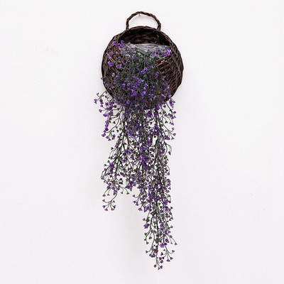 76 cm tehisrohelised taimed rippuvad viinapuu luuderohi lehed redis merevetikad viinamarjad võltslilled koduaia seina peokaunistus kaadrid rekvisiidid