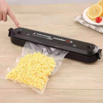 2022 Kitchen Vacuum Food Sealer 220V/110V Automatic Commercial Homes Food Vacuum Sealer Packaging Machine Include 10Pcs Bags