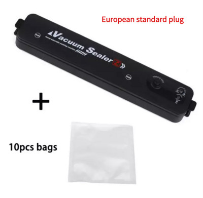 2022 m. virtuvės vakuuminis maisto sandariklis 220 V / 110 V automatinis komercinis buitinis maisto vakuuminis sandariklis pakavimo mašina apima 10 vnt maišelių