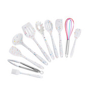 Baltas maisto gaminimo įrankis Virtuvės reikmenys Silikoniniai įrankiai Daugiafunkciniai nepridegantys mentele Kiaušinių plaktuvai Plaktuvai Virtuvės prietaisų rinkiniai