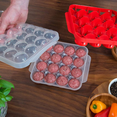Кухненска пластмасова форма за кюфтета Приготвяне на рибна топка от пъпеш Самозапълваща се машина за готвене на храна Устойчивост на висока температура