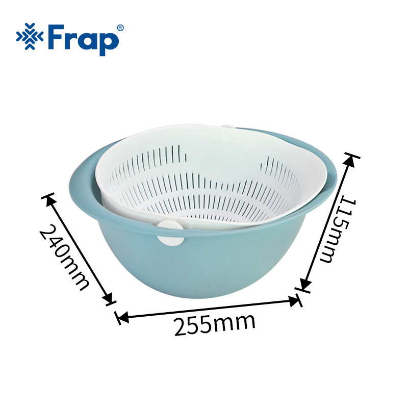 Dviejų sluoksnių daržovių praustuvo virtuvės kriauklė, besisukanti išleidimo kriaukle, virtuvės priedai